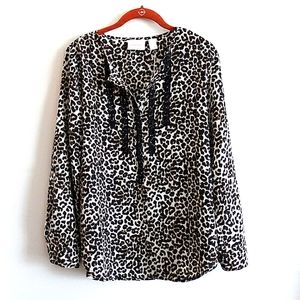NWT Chicos Animal Print Blouse 0 (4/6)